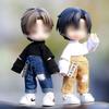 HIGHAWK Obitsu 11 OB11 Obitsu Doll 11cm Body Sweatshirt Top Doll Loose Fit Shirt Outfit Obitsu Body Kimono Nendoroid (Sweatshirt, Black)