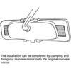 17" Vision Panoramic Rear View Mirror Day/Night Wide Angle Convex for Universal Car Truck SUV
