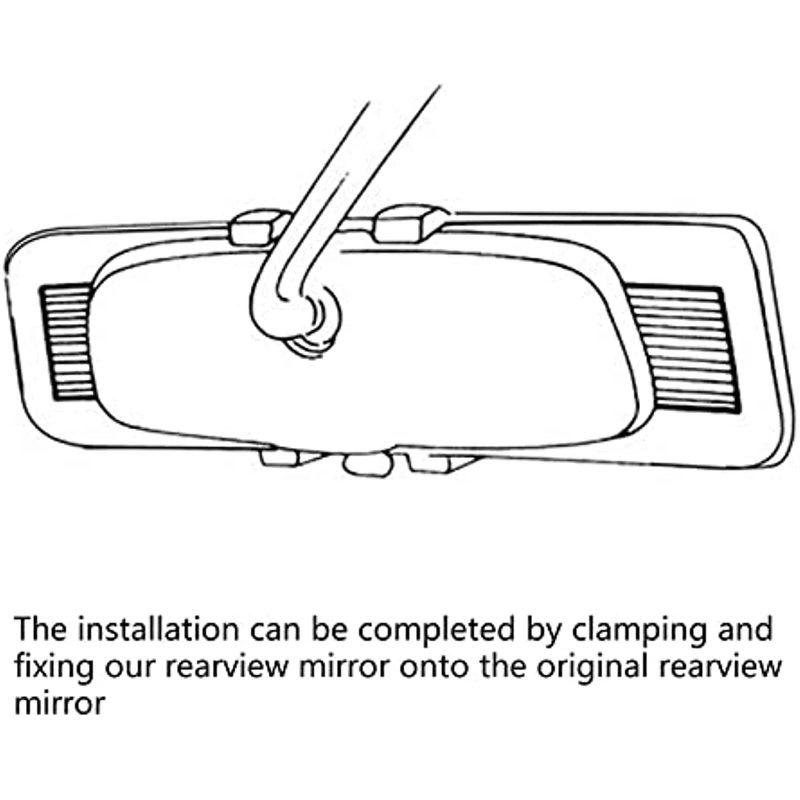 17" Vision Panoramic Rear View Mirror Day/Night Wide Angle Convex for Universal Car Truck SUV