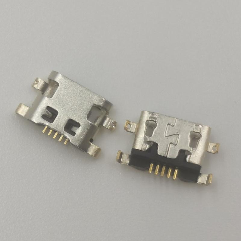 100pcs Micro Mini USB Charging Jack Socket Data Port for Lenovo A708t S890 Alcatel 7040N HuaWei G7 G7-TL00 Charger Connector