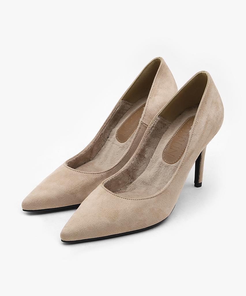 Sappun Seina Fur-Lined Stiletto Heels (5/7/9Cm)