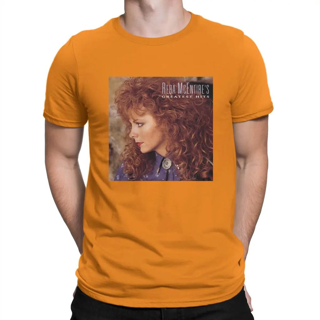 Men Greatest Hits T Shirt R-Reba Mcentire Music Cotton Tops Fun Short Sleeve Round Neck Tee Shirt Adult T-Shirt