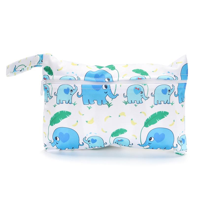 Mommy Diaper Dag Baby Toiletry Bags with Zippered Baby Diapers Waterproof Organizer Reusable Wet Dry Bags Mommy Bag