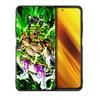 Phone Case For Xiaomi Mi Poco X3 NFC X4 M4 M3 Pro F1 F4 F3 GT C40 11T 11 Lite 5G Fundas Black Cover Saiyan Brolis Anime
