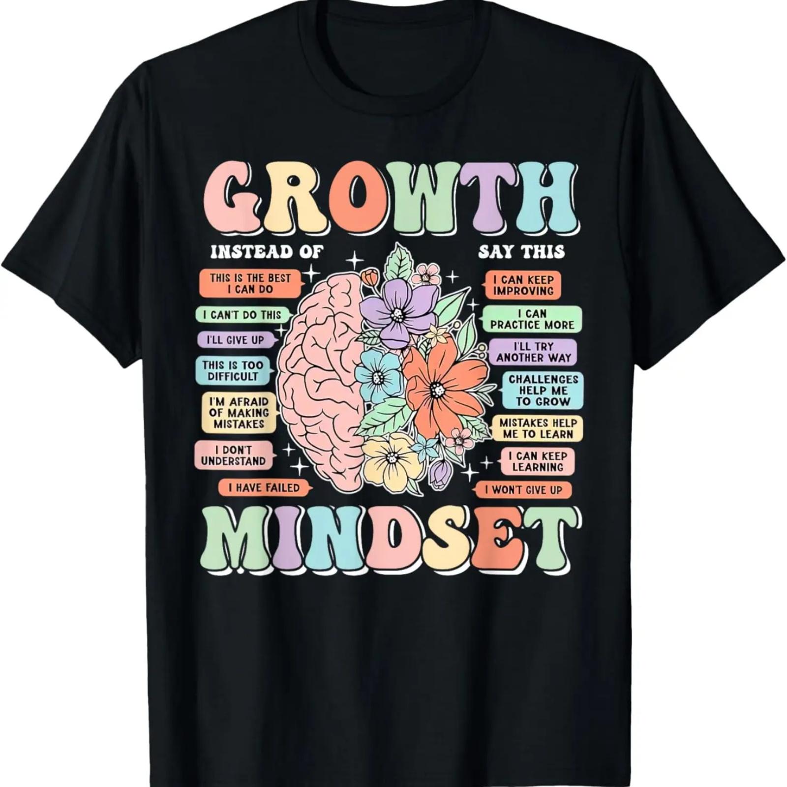 

Майка учителя с позитивным мышлением роста для школы и класса XXXXXL чёрный