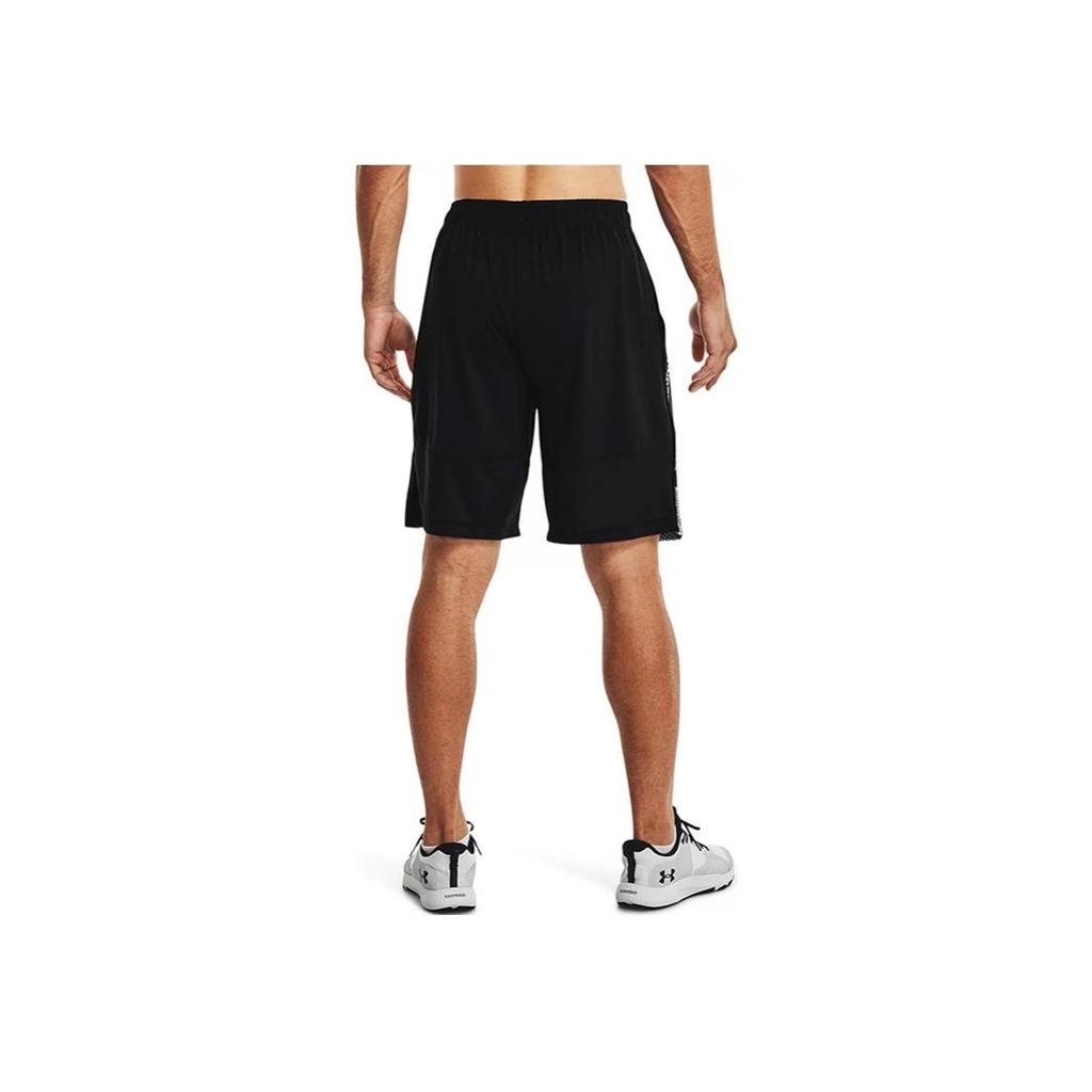 Under Armour Logo Print Casual Training Shorts Men Shorts Black 1370376-001