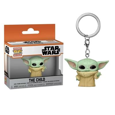 FUNKO POP Star Wars the Child Series the Child Keyring Anf the Child with the Cup Key Chains Pop Keychain Toys