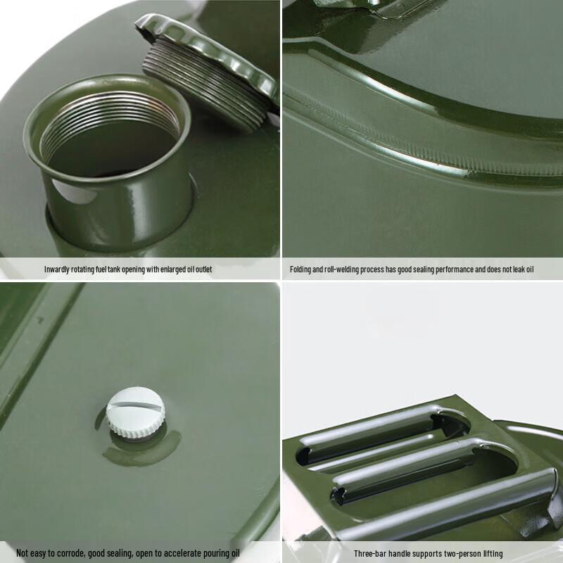 Churong Steel Flat Gasoline Fuel Can