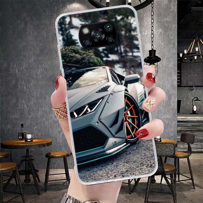 Sports Cars Male Men Soft Phone Case For Xiaomi Redmi 15C 15 13C 13 Poco X5 X6 X7 F7 Ultra M7 12C 12 10 10C 9C 9A 9T 9 Fundas Po