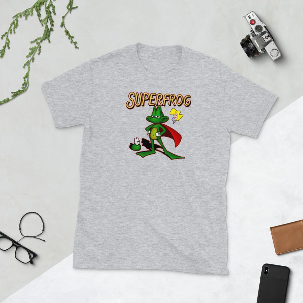 

Superfrog retro video game C64 Amiga super frog Short-Sleeve Unisex T-Shirt 3XL