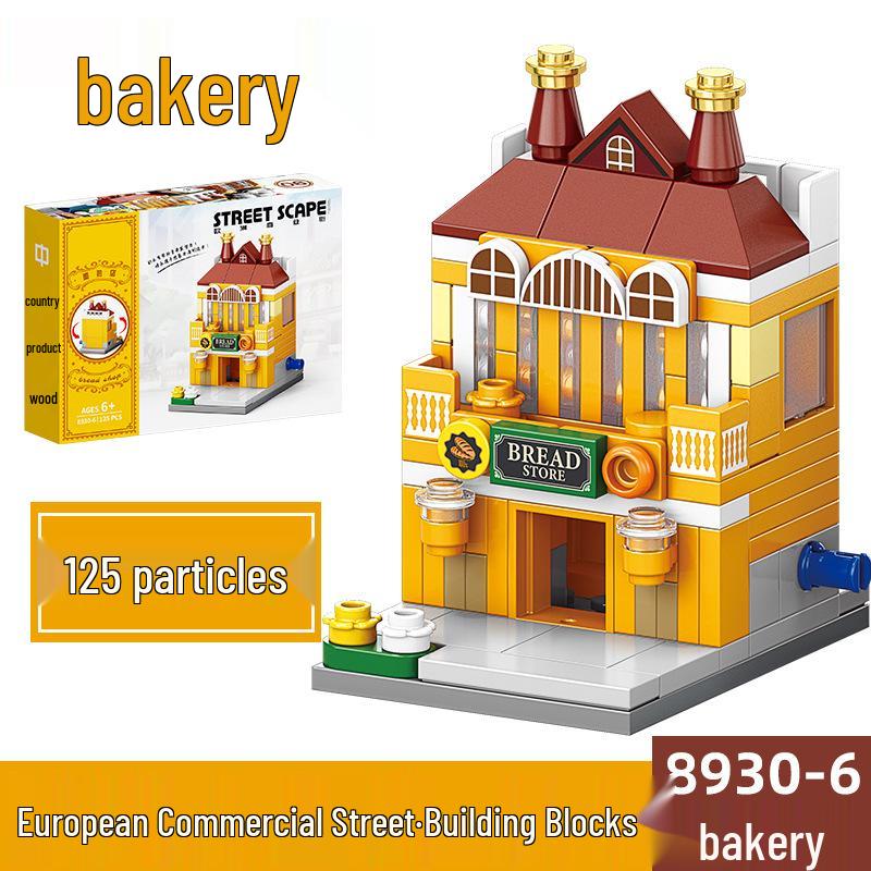 2025 Street Scene Lego-Compatible Architecture Model: Educational Assembly Toy for Kids and Boys