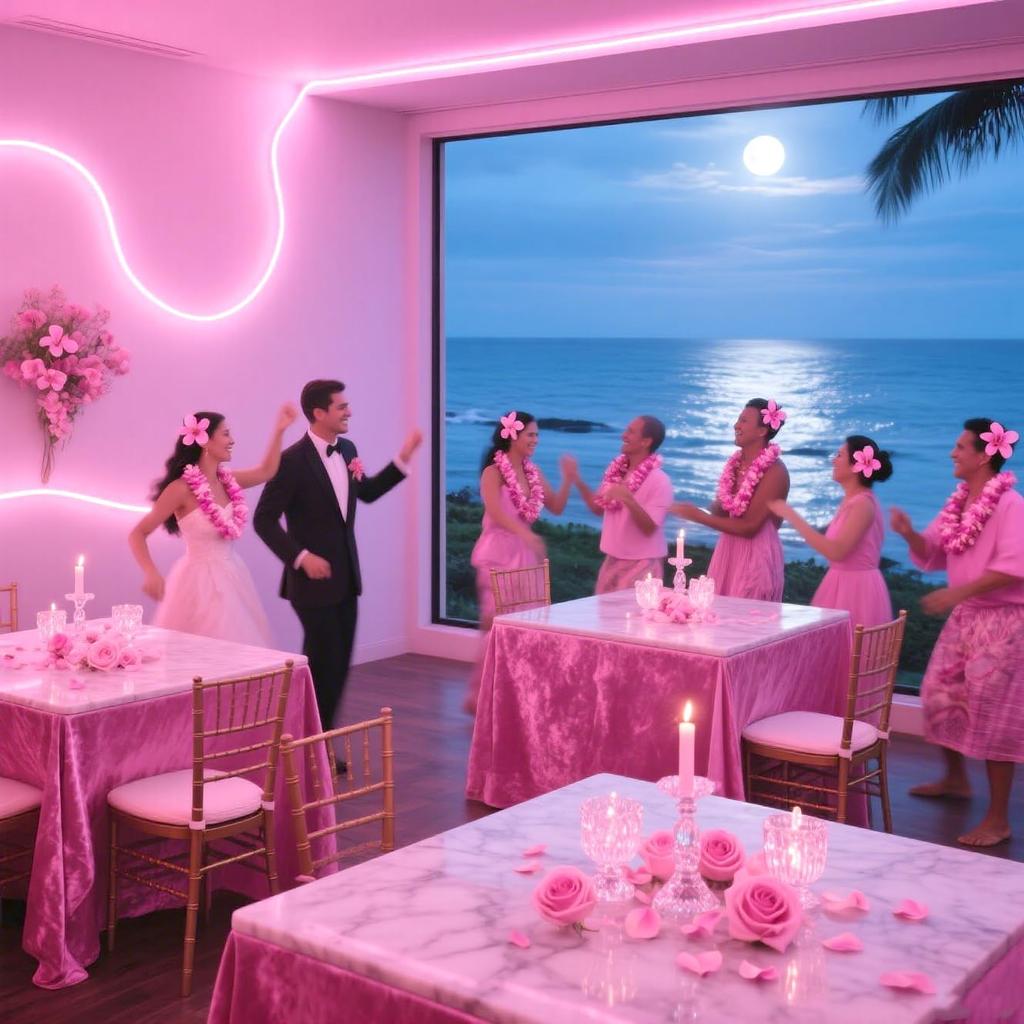 Hawaiian Leis Party Silk Flower Leis 41inch Thicken Hawaiian Leis Garland Headband Leis and Hand Leis for Graduation Hula Dance Luau Party, Photo