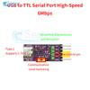High Speed USB To TTL Serial Converter Module 1/2/4/8 Channel With Type-C Interface Support 3Mbps 6Mbps For Windows Linux macOS