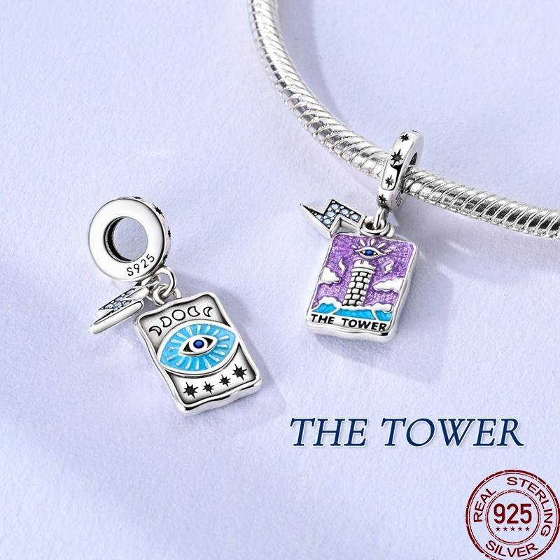 Copper Beaded Pendant Sun Moon Star Magic Tarot Vitality Suitable For Original 3Mm Bracelet Women Exquisite Jewelry