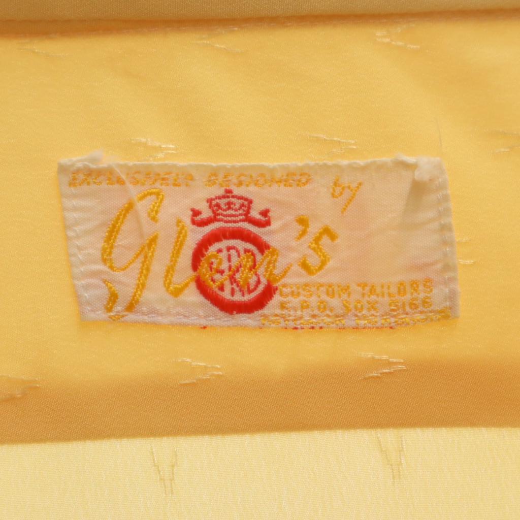 70s Vintage Long Sleeve Shirt Yellow Men's Used