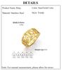 Cazador Rose Flower Rings for Women Stainless Steel  2026 Trend Jewelry Finger Ring Wedding Anniversary Birthday Gifts Wholesale