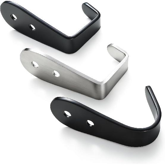 Stainless Steel Hooks for Hanging, Heavy Duty Hook, Wall Hooks Key Holder Wall Mount Hanger Coat Hook Garage Storage Screw Utility Hooks, 8 Pack