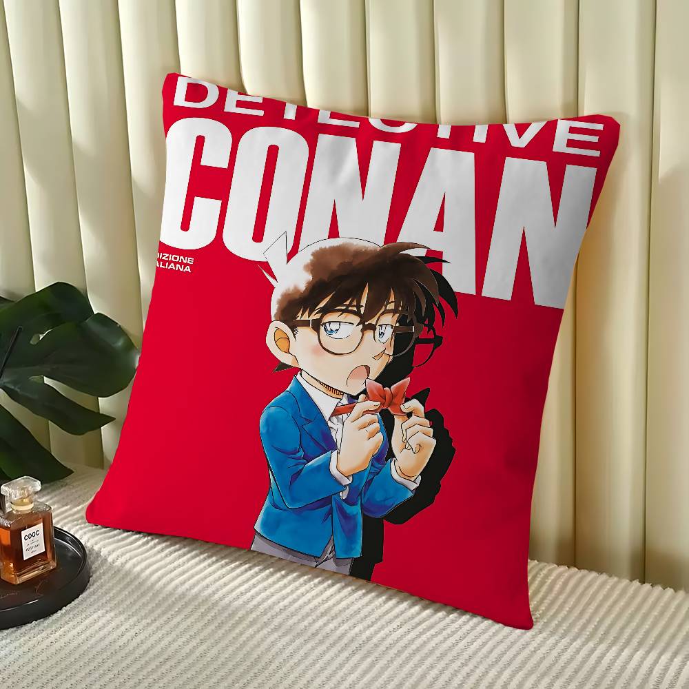 

Anime D-Detective Conan Pillow Cover Sofa Cushion Cover Home Room Decoration Children Gift 16x16Inch