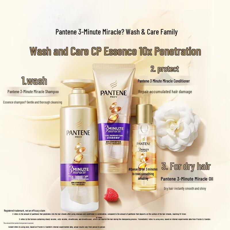 Pantene 3-Minute Miracle Intensive Repair Hair Care Set