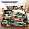 Fire Force  Pattern Bedding,Quilt Set Quilt Cover Pillowcase Home Birthday Gift (1 * Duvet Cover + 2 * Pillowcase, Without Core)
