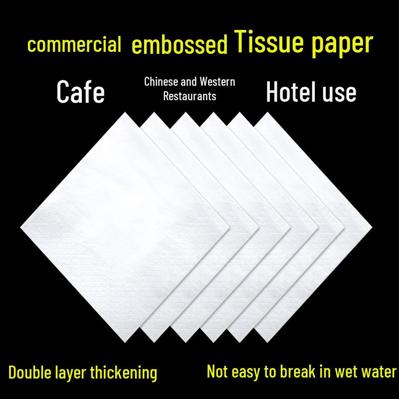 Square Paper Napkins - 5 Jin Bulk: Perfect for Restaurants and Hotels