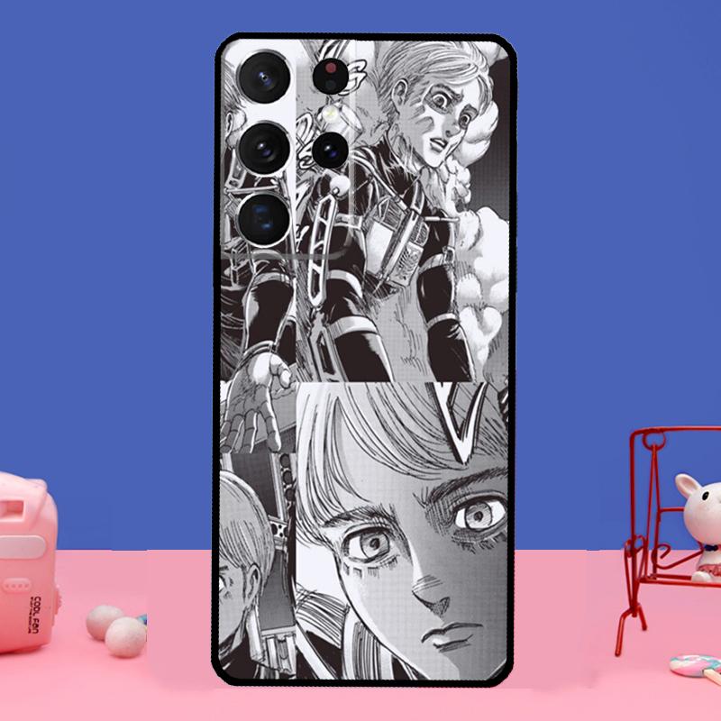 

Чехол Armin Arlert Attack on Titan для Samsung Galaxy S21 S22 Ultra S20 FE S8 S9 S10 Note 10 Plus Note 20 Ultra Coque Note 20 Ultra