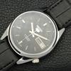 AUTOMATIC VINTAGE SEIKO 5 REFURBISHED JAPAN MENS BLACK DIAL WATCH A440418-9 Sk-a440418-1