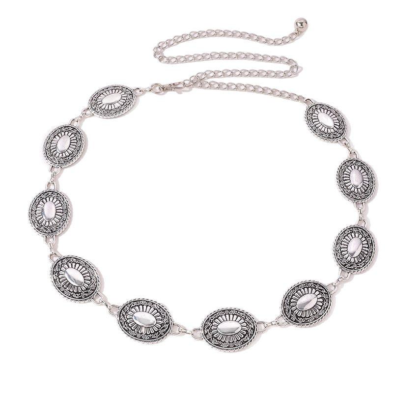 Waist Chain Accessories High-end Fashion Retro Women's Belt Engraved Light Luxury Women's Waist Chain Exquisite Decorative Waist Chain