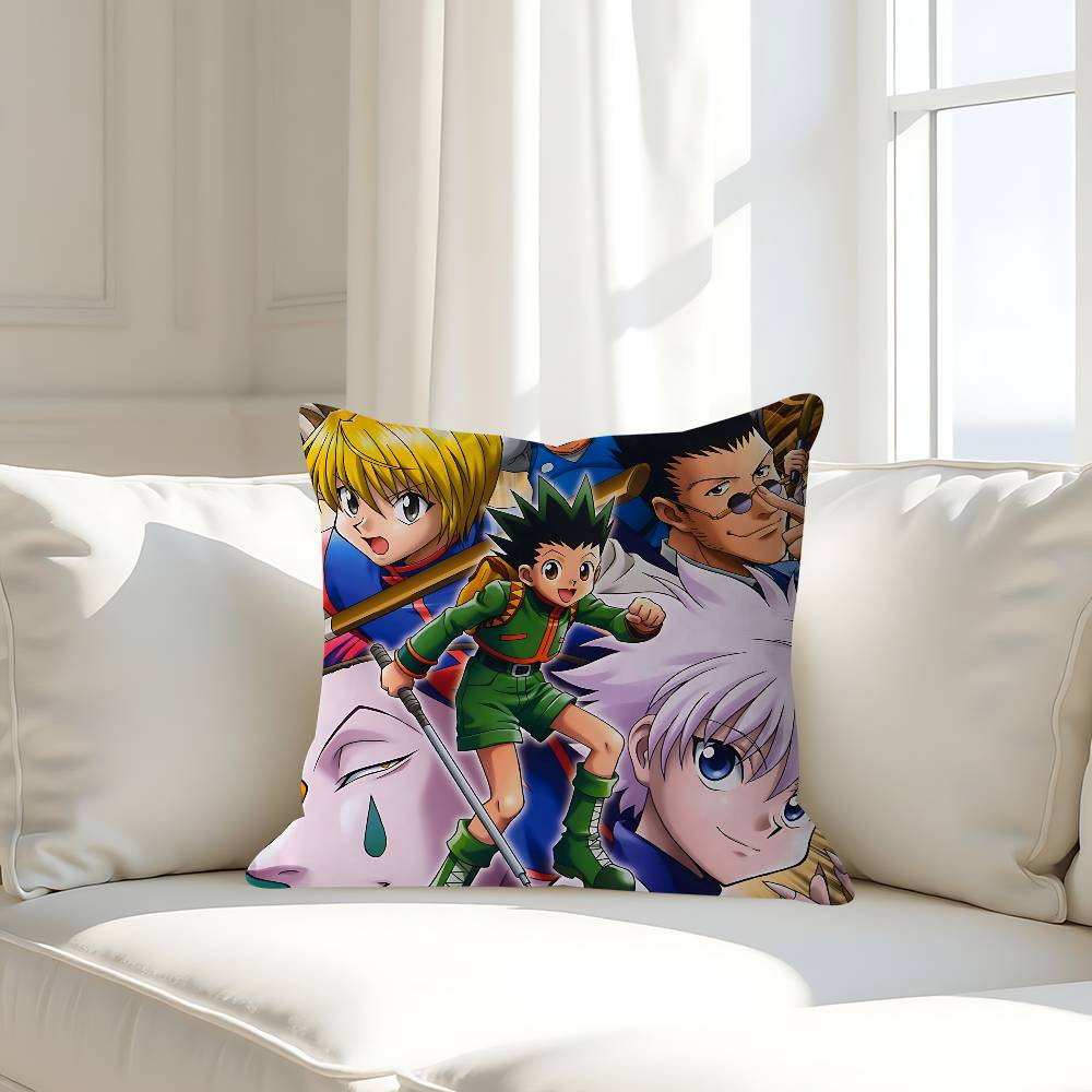 H-Hunter X H-Hunter Cushion Cover Decorative Pillow Sofa Home Decor Case Pillow Cases