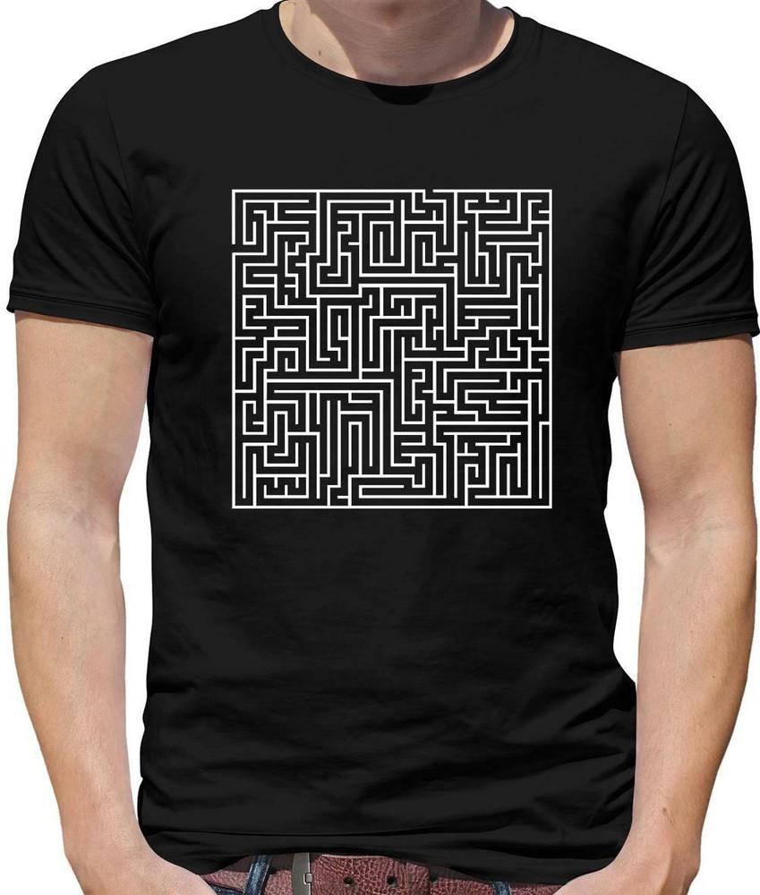 Maze Mens T-Shirt Puzzle Labyrinth Game Gift Unisex T-Shirt