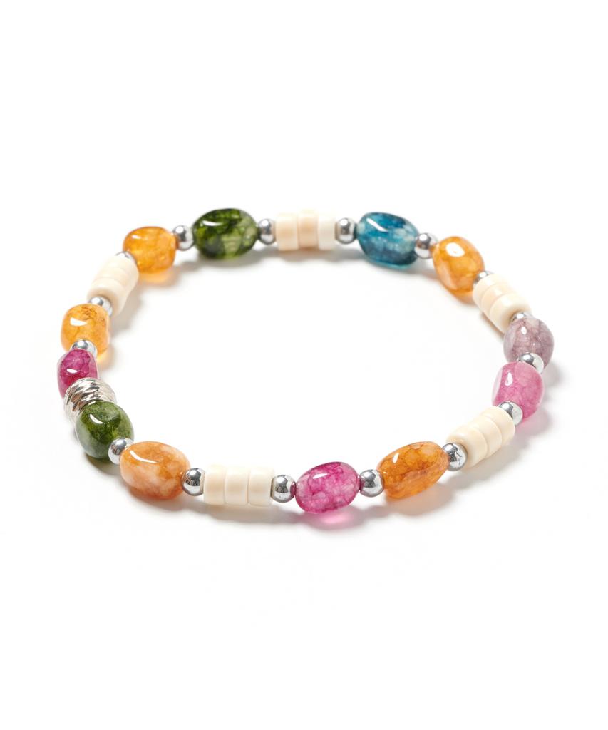 Polalita Multi Candy Stone Mix Bracelet (Plt-Br-060_Yl)