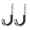 2Pcs Wall Mounted Gun Rack Metal Storage Hooks J Shape Hooks For Guns Firearms Organizer Hanging Hooks