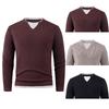 2025 Men's Trendy Two-Piece Knit Sweater - Loose Fit Fashion Base Layer