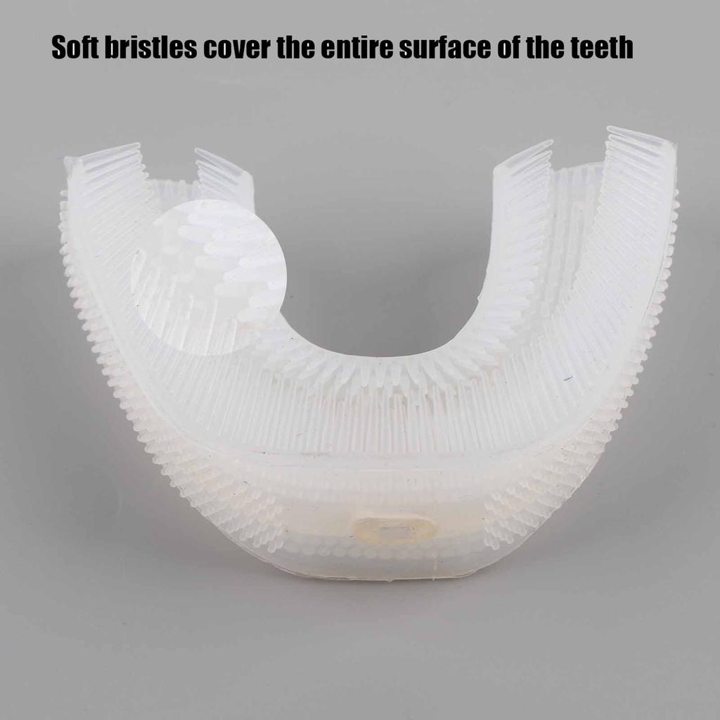 Wymienna główka szczoteczki w kształcie litery U Silikonowa automatyczna główka szczoteczki elektronicznej