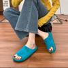 Platform Slippers Women's Wear High-end Casual Style Word with Boken Shoes Korean Version Versatile 2025 New Sandals