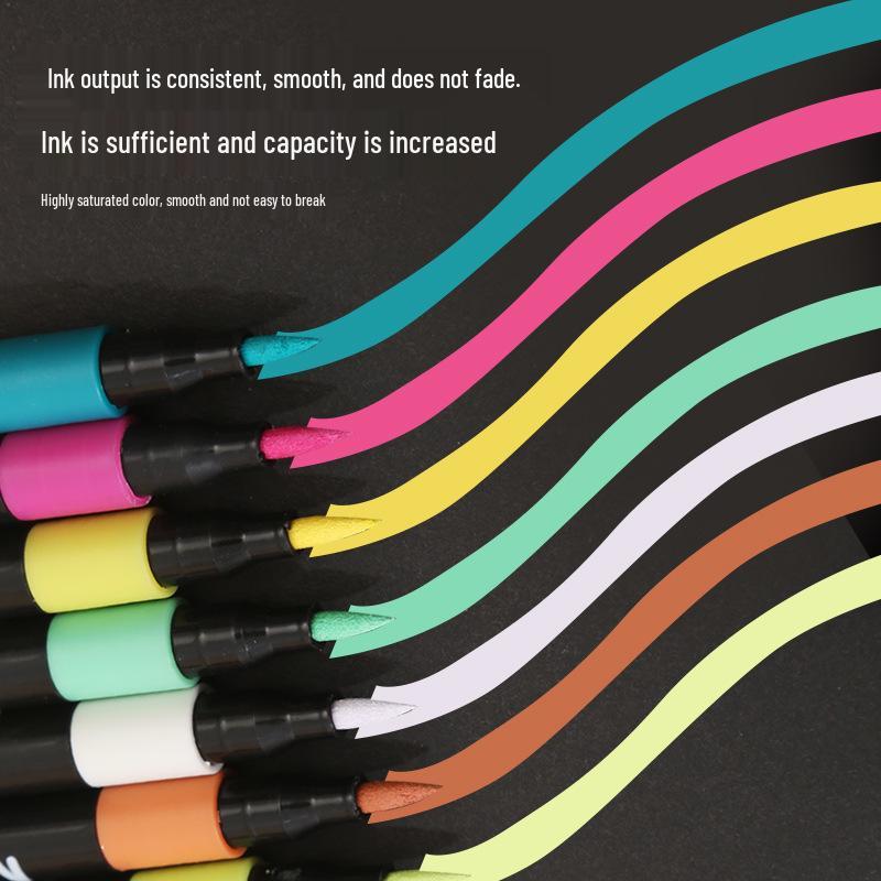 Dingdinghu Soft Tip Acrylic Graffiti Brush Marker for Kids