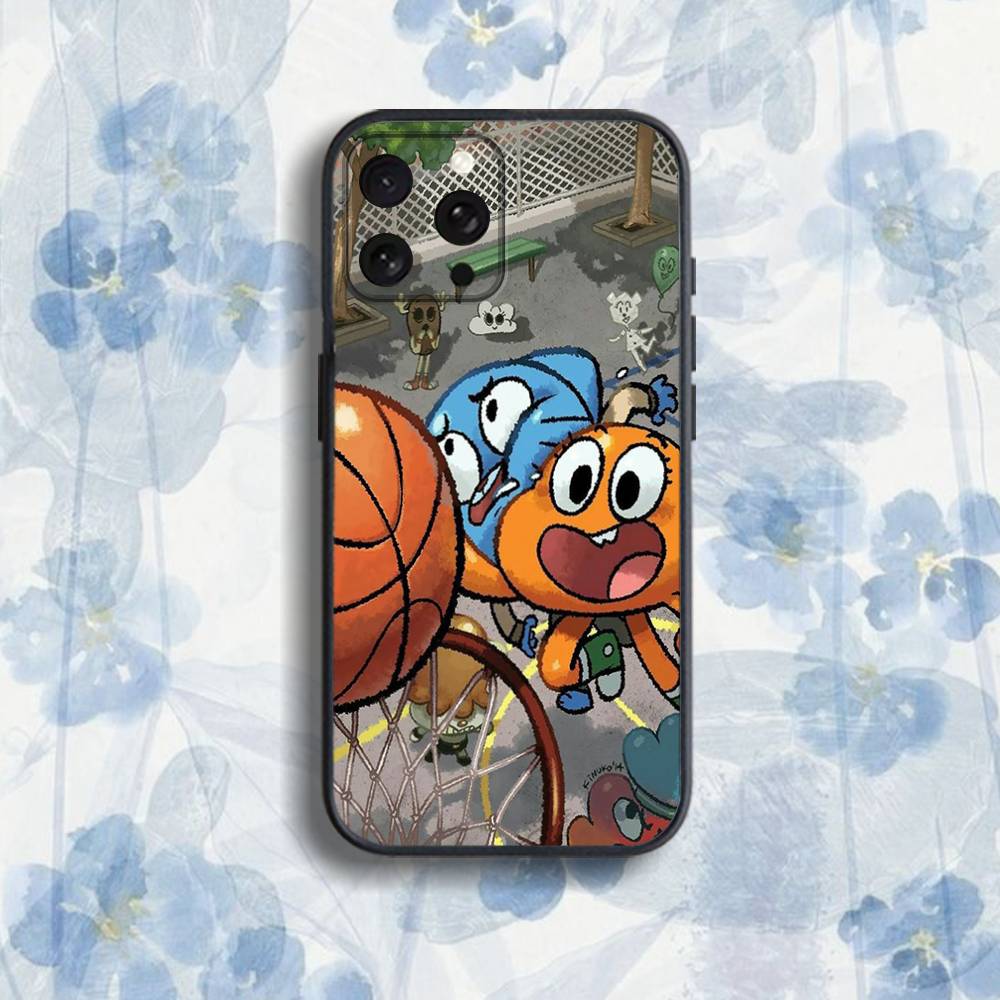 A-Amazing W-World Gumball Phone Case For iPhone 17,16,15,14,13,12,Pro,Max,Plus,E,SE4,Air,Mini Black Soft Box