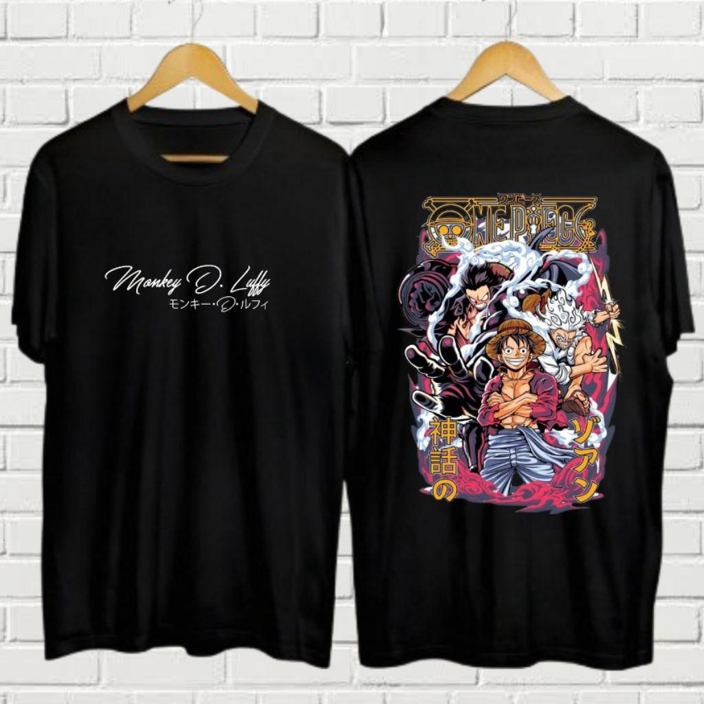 One Piece Japanese Anime Print Unisexs Cotton Tshirt Streetwear 2026 Summer Round Neck Tops Unisex Women Clothes Tee Overside