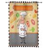 Kitchen Cook Vegetables Meat Dessert Plaid Curtains Bedroom Living Room Drapes Kid Window Curtain Home Decor Made Of Polyester Sitting Treatment