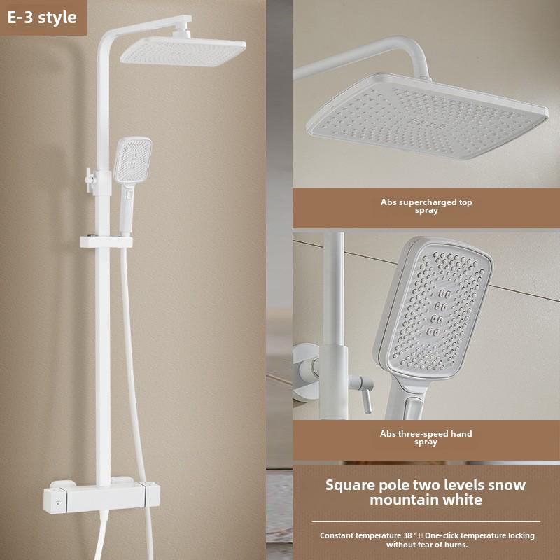 Thermostatic Shower Set with One-Touch Temp Lock & Boost Shower Head