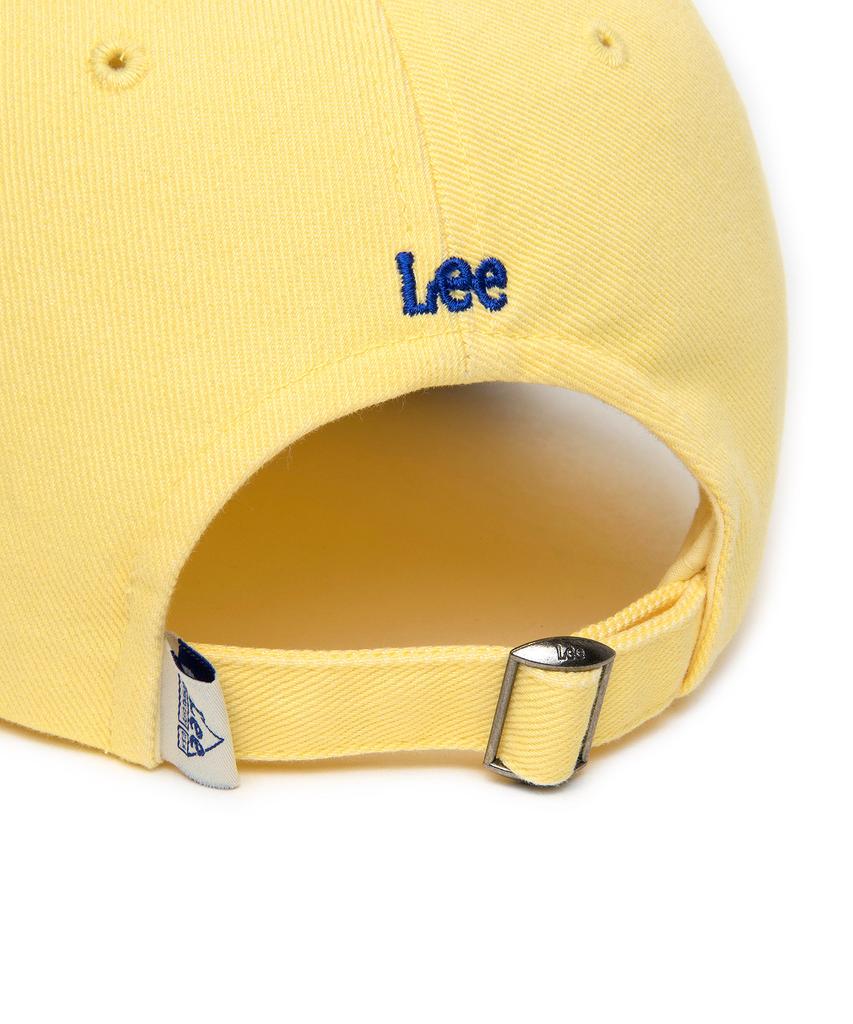 LEE Small Lettering Cotton Ball Cap Lemon