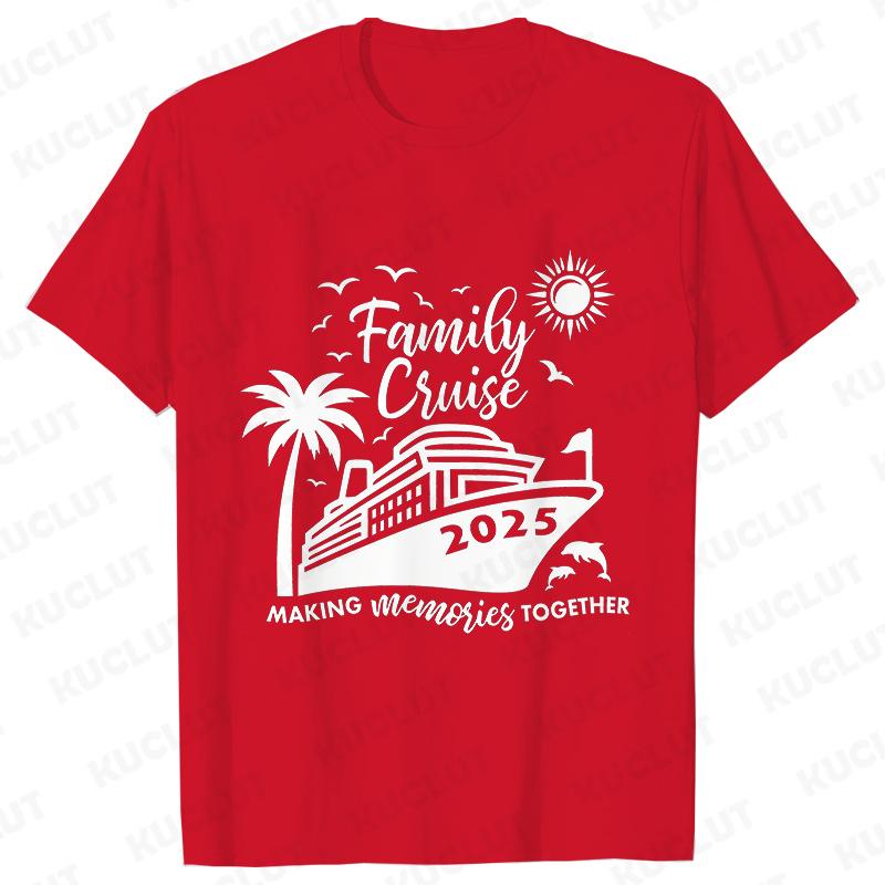 Family Cruise 2025 Tshirts Family Making Memories Together Tshirts Holiday Vacation Trip Shirt Cruise Squad T Shirts Tops