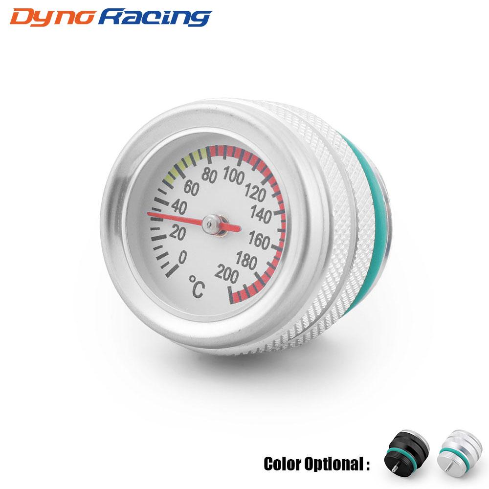 

M30x1.5 Motorcycle Fuel Tank Caps With 0-200℃ Oil Temperature Gauge Pointers Dial Meter Black/Silver Gauge чорний