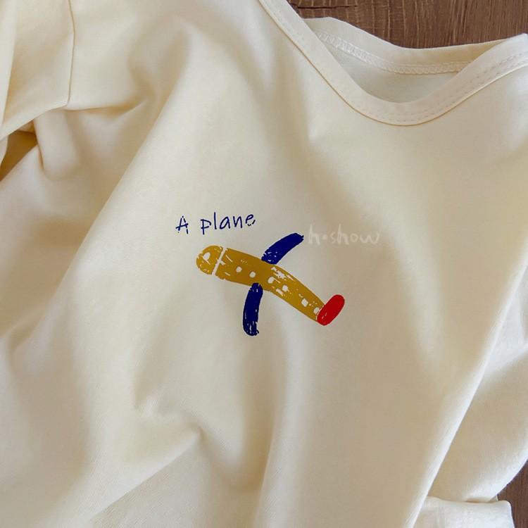 İlkbahar Sonbahar Erkek Kız Bebek Baskı uzun kollu tişört Moda Çocuk Gevşek T Gömlek Yürümeye Başlayan Pamuk Rahat Tees Çocuk Giysileri