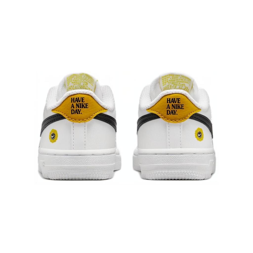 Nike Air Force 1 LV8 Freizeit Rutschfest, Abriebfest, Atmungsaktiv Niedriger Schaft Skateboard Schuhe Weiß Schwarz Gelb DM4254-100