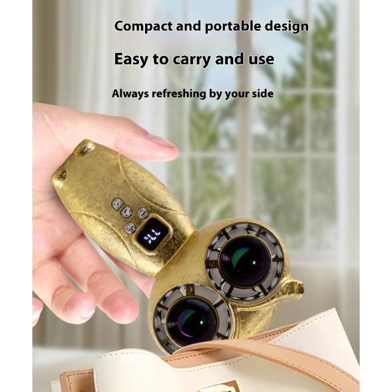 Portable Handheld Fan 100 Speed Cooling Fan Rechargeable Multifunction Travel Gift Cooling For Outdoor Travel Office Use