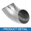A ABSOPRO Mandrel Bend Elbow OD 2" 90 Degree Bend Tube Exhaust Elbow Pipe Car Modifier Exhaust System
