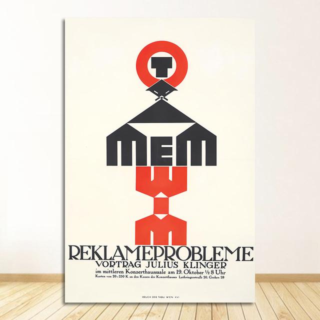1923 Weimer Exhibition Abstract Artwork Modern Art Wall Art Canvas Painting Silk Poster Home G689 Art Decor Bauhaus Ausstellung