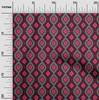 oneOone Cotton Flex Fabric Diamond & Swirl Ikat Print Fabric BTY 40 Inch