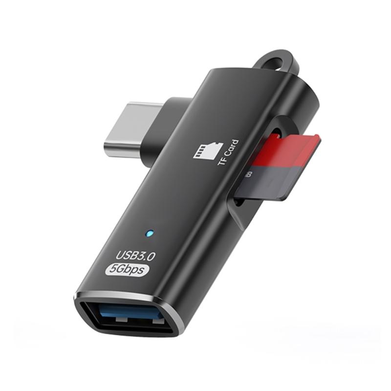 Aluminum USB Type C Data Link Small Storage Card Reader USB Rapid Processor For Camera Laptop Phone Tablet And Computer